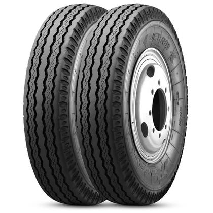 Imagem de Kit 2 Pneu Aro 16 7.50-16 JK Tyre 124/121M 16PR TT JET RIB