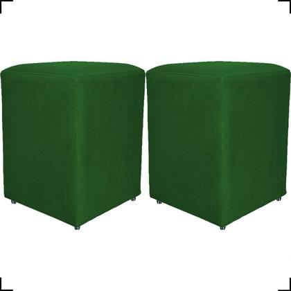 Imagem de Kit 2 Puff Dado Decorativo Para Sala Quarto Penteadeira Suede Cores