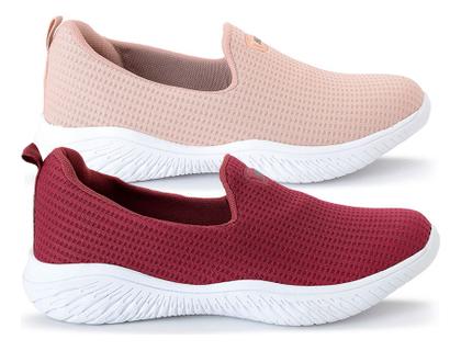 Imagem de Kit 2 Sapatilhas Ortopédica Feminina Calce Fácil Sem Cadarço Confortável Leve Original