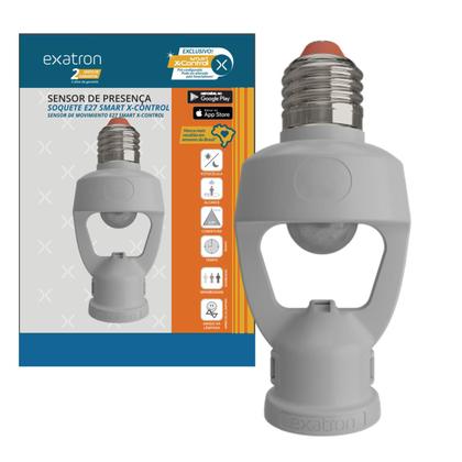 Imagem de Kit 2 Sensor Presença Fotocelula Soquete E27 Smart X-Control