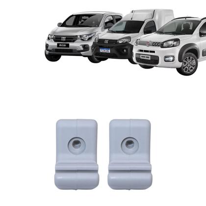 Imagem de Kit 2 Suportes Quebra Sol Mobi Fiorino Strada