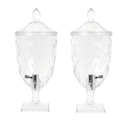 Imagem de Kit 2 Suqueira com Tampa Diamond de Acrílico 4,5 Litros