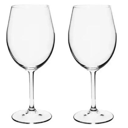 Imagem de Kit 2 Taças Bohemia Cristal Titanium Vinho Água 580ml