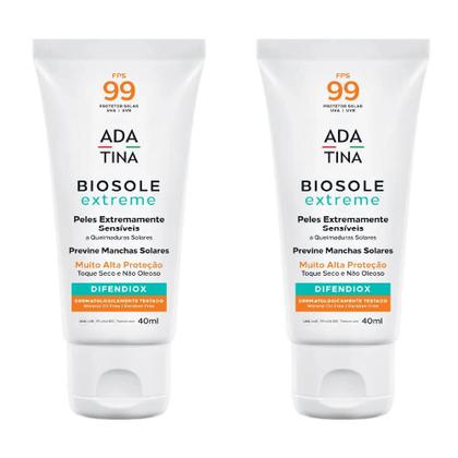 Imagem de Kit 2 Unidades Protetor Solar 12HS Bloqueio Anti-Manchas Biosole Extreme FPS 99