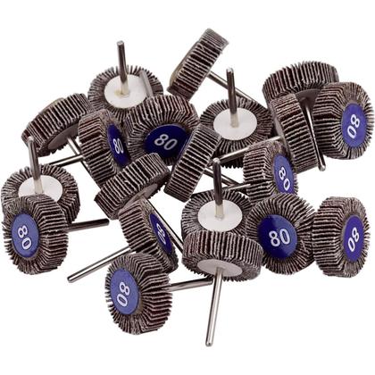 Imagem de Kit 20 Discos Flap Lixa 32Mm Lamela G80 Para Micro Retíficas