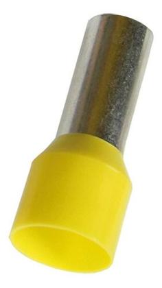 Imagem de Kit 20 Pçs Terminal Tubular Ilhós 25mm Pré Isolado Amarelo