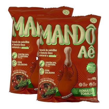 Imagem de Kit 2X: Biscoito De Polvilho Tomate E Tomilho Mandô Aê 40G