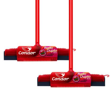 Imagem de Kit 2x Rodos Duplo Condor 1126 30cm Com Cabo