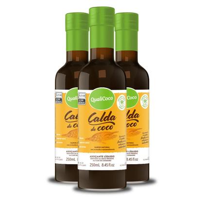 Imagem de Kit 3 Calda De Coco Da Qualicôco 250Ml