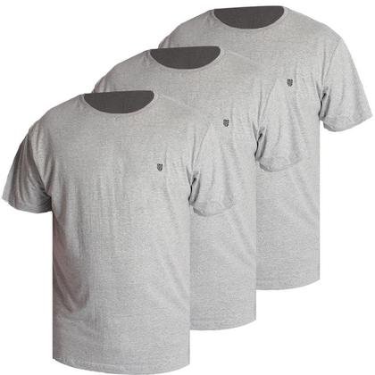 Imagem de Kit 3 Camiseta Plus Size Over G1,G2,G3,G4 100% Algodão Premium