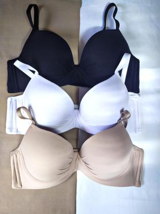 Imagem de kit 3 conjuntos com bojo sexy confort cores variadas