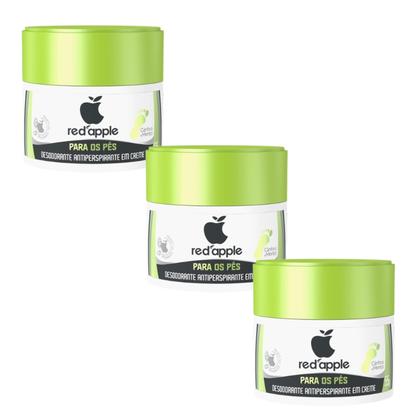 Imagem de Kit 3 Desodorante Em Creme Para Os Pés 55G - Red Apple