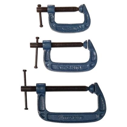 Imagem de Kit 3 Grampos Sargento Tipo C 50 A 100Mm Para Marceneiro