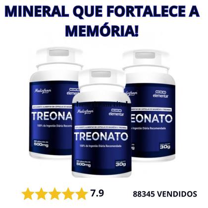 Imagem de Kit 3 Magnésio Treonato 500 mg original Puro