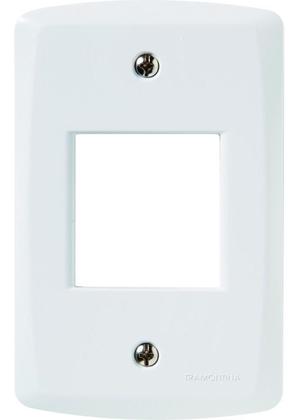 Imagem de KIT 3 Placa 4x2/ 2 Postos Juntos-tramontina Lux² Branca