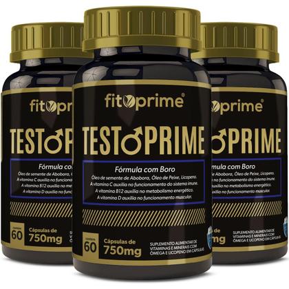 Imagem de Kit 3 Polivitamínico Minerais Com Ômega Licopeno Vitaminas C D e B12 Fitoprime