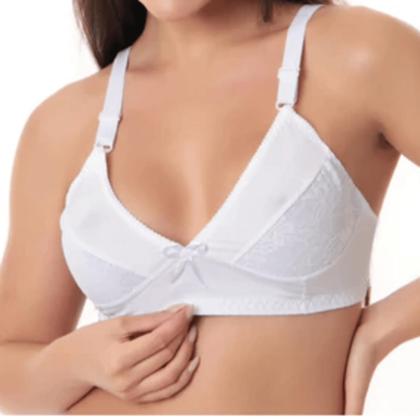Imagem de Kit 3 Sutiã Sustentação Reforçado Sem Bojo Renda