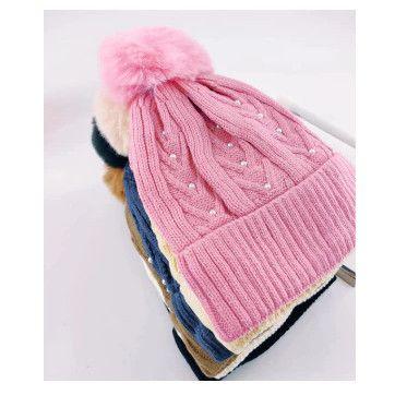 Imagem de Kit 3 Touca Gorro De Inverno Unissex Com Pompom Forrado Lã Confortável