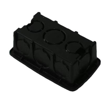 Imagem de Kit 30 Caixa de Luz Plástica Retangular Preta 4x2 Reforçada