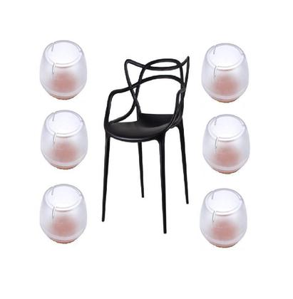 Imagem de Kit 32 Unid Proteção Feltro Pé De Cadeira Allegra 12 - 16Mm