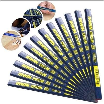 Imagem de Kit 36 unidades Lápis Pedreiro Carpinteiro Marceneiro Irwin Azul