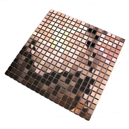 Imagem de Kit 38 Placas Pastilha Espelhada Autoadesiva Revestimento Parede Cozinha Banheiro Lavável