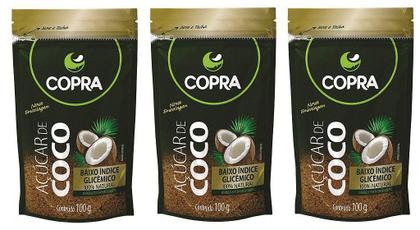 Imagem de Kit 3uni Açúcar de Coco 100gr - Copra
