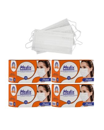 Imagem de Kit 4 Caixas de Máscaras Cirúrgicas c/ 50 und. Premium Medix