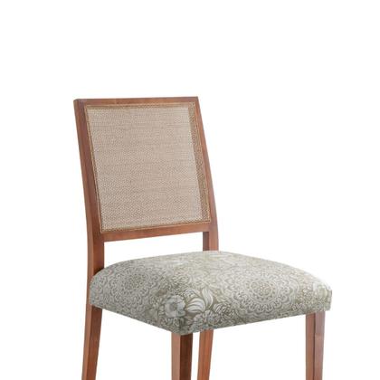 Imagem de Kit 4 Capas Assento Cadeira Jantar Mesa Cozinha Protetora Estampada Elasticada Ajustável Fecho Fivela