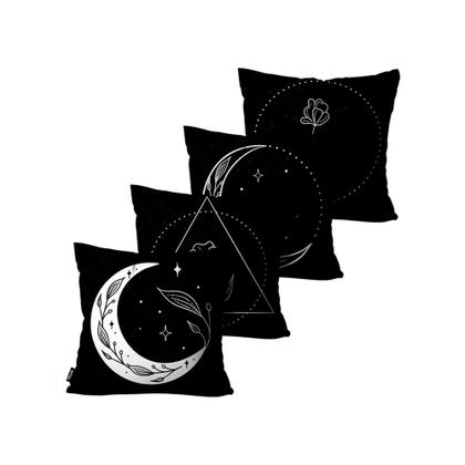 Imagem de Kit 4 Capas De Almofadas Mdecore Alta Qualidade 45x45 Variados