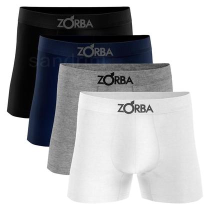 Imagem de Kit 4 Cuecas Boxer Masculino Zorba Algodão Sem Costura Original
