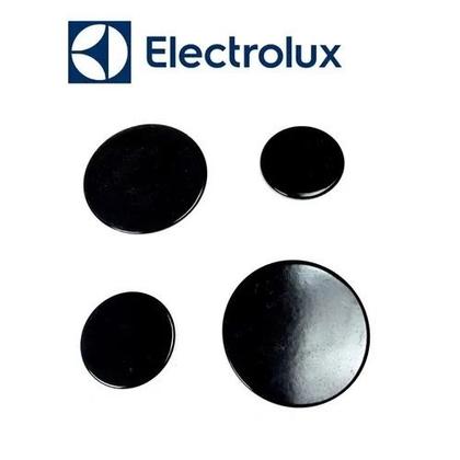 Imagem de Kit 4 Espalhadores Tampinhas Fogão Electrolux 56 SE 56 UT 56 ST 2 peq/2grd