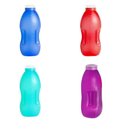 Imagem de Kit 4 Garrafa de Agua Para Geladeira 2L Com Pegador Várias Cores 2 Litros ArcaPlast Modelo Frutas