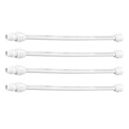 Imagem de Kit 4 Mangueira Engate Flexível 30cm 1/2 Pia Privada C Niple