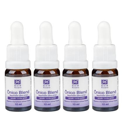 Imagem de Kit 4 Ônico Blend 10ml Conta Gotas - Reparador De Unhas