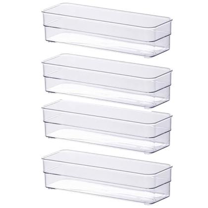 Imagem de Kit 4 Organizador Modular 22cm Paramount Diamond Gavetas Talheres