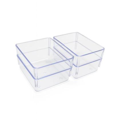 Imagem de Kit 4 peças Organizadores Multiuso Modular Acrilico Pequeno