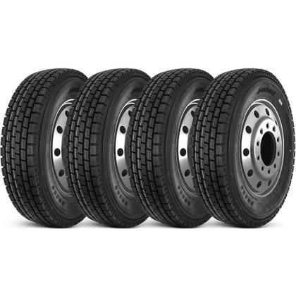 Imagem de Kit 4 Pneu Durable Aro 22.5 275/80r22.5 149/146m 16pr Dr656 Borrachudo Rodoviário