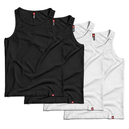 Imagem de Kit 4 Regatas Conjunto Premium Masculina de Algodão