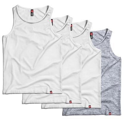 Imagem de Kit 4 Regatas Conjunto Premium Masculina de Algodão