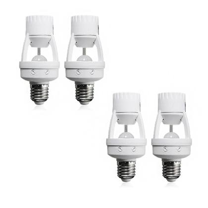 Imagem de Kit 4 Sensor De Movimento Para Lâmpada Soquete E27  Novidade