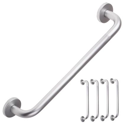 Imagem de Kit 4 Suporte Barra Apoio Idoso Toalheiro Inox 3cm 63cm