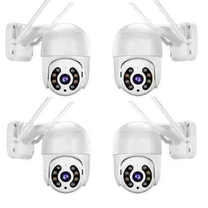 Imagem de Kit 4 Wifi Ip Camera Ipc 360 Wireless Sem Fio A Prova Dágua hd A8