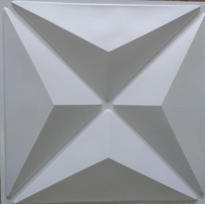 Imagem de Kit 48 Placas Autoadesivo Bruxelas Revestimento Pvc 3d 50cmx50cm