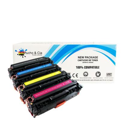 Imagem de Kit 4x Cores Toner Compatível 304A B+C+Y+M I Cp2025 Cm2320