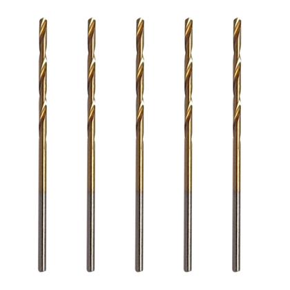 Imagem de Kit 5 Broca 1.5Mm Aço Rápido Hss Titânio Micro Mini Retífica