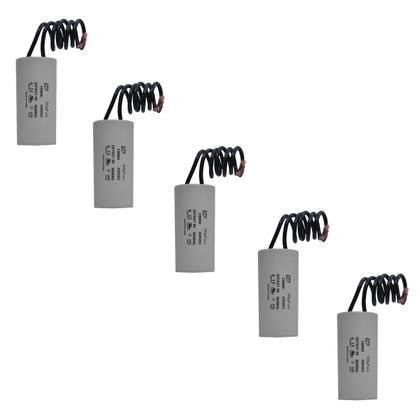 Imagem de Kit 5 Capacitor Permanente 140uF 250Vac EPX com Fio