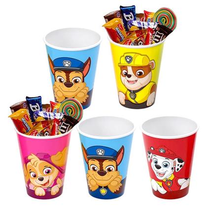 Imagem de Kit 5 Copos p/ Doces Lembrancinhas de Festa Patrulha Canina