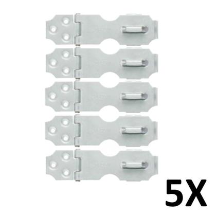 Imagem de Kit 5 Ferrolho Com Porta Cadeado 8,5cmX3,2cm Rocha