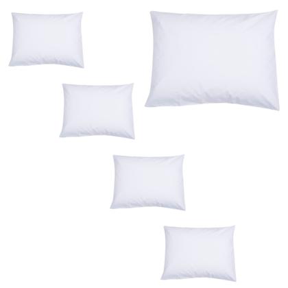 Imagem de Kit 5 Fronha Protetora Impermeável de Travesseiro Nura 70x50cm com Zíper Não Molha